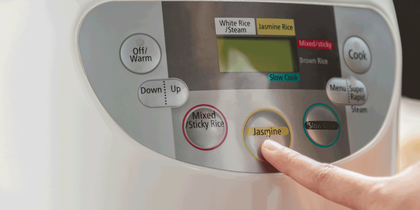 how to set the timer on a rice cooker for delayed cooking