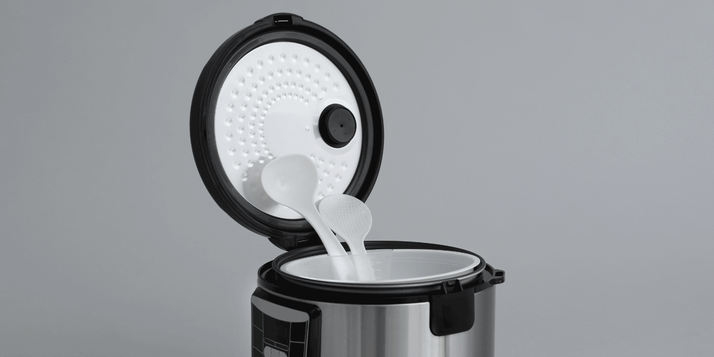 how to clean a rice cooker lid