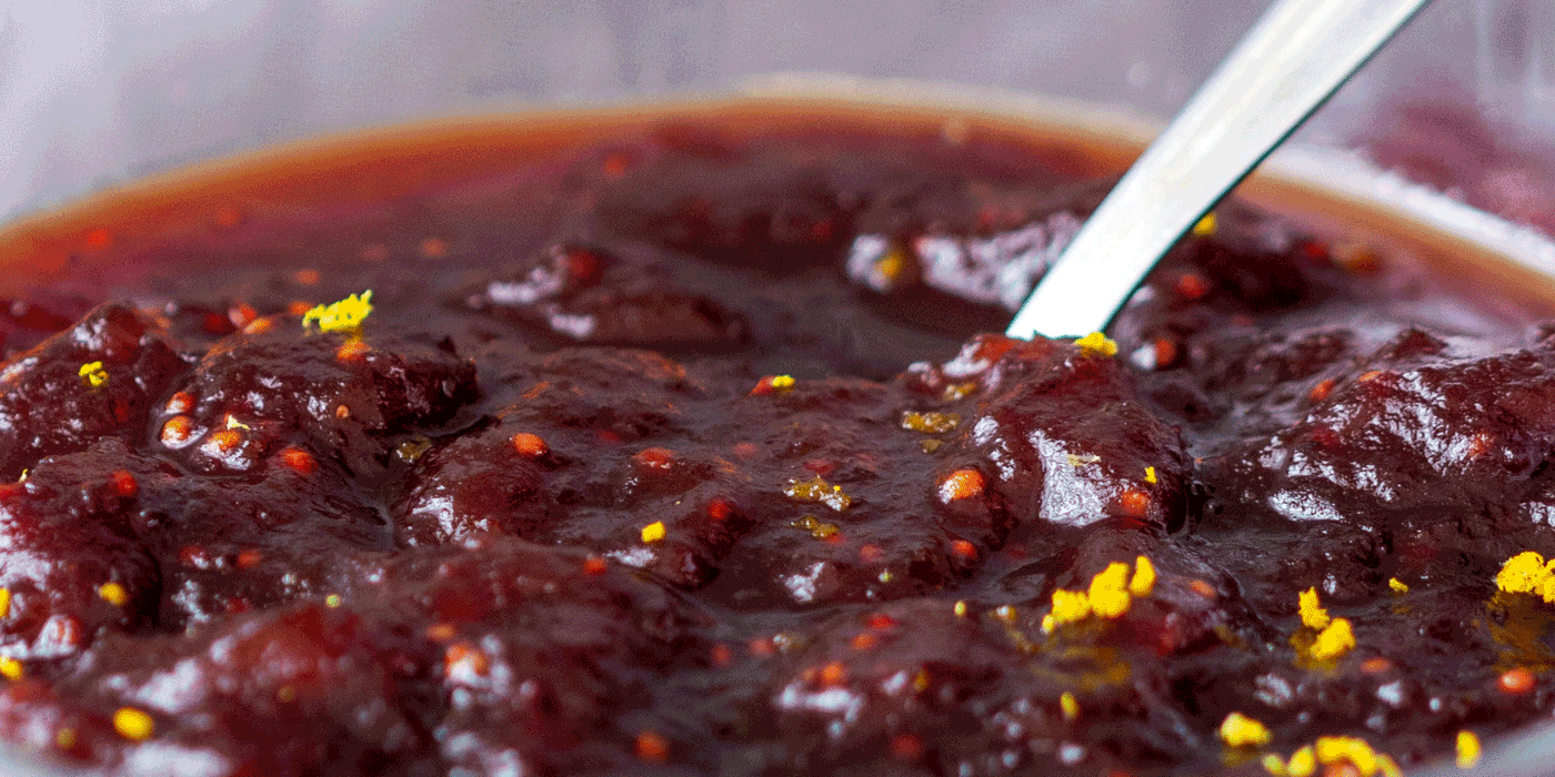slow cooker cranberry sauce