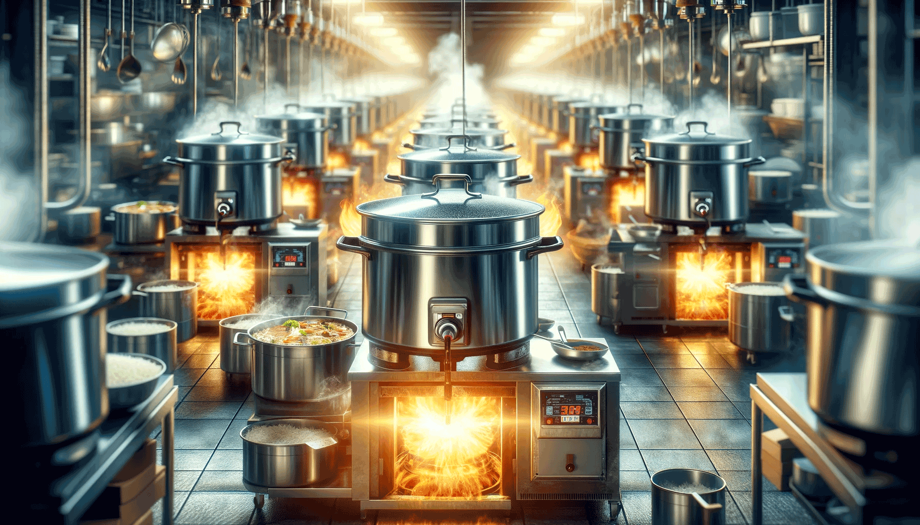 how do gas rice cookers work