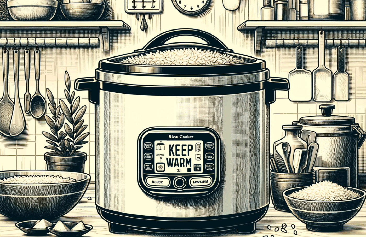 how long can you keep rice warm in the rice cooker