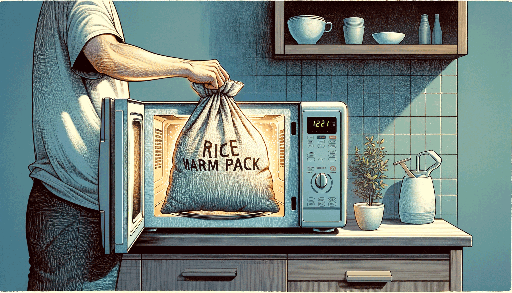 how long do you microwave a rice warm pack for