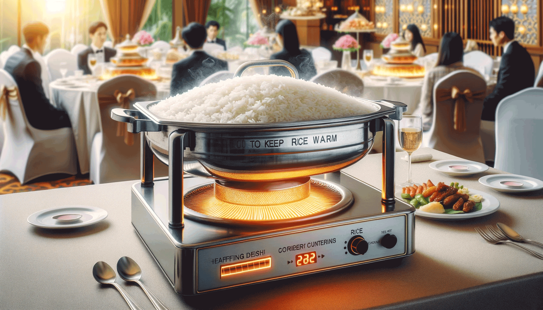 how to keep rice warm for a buffet