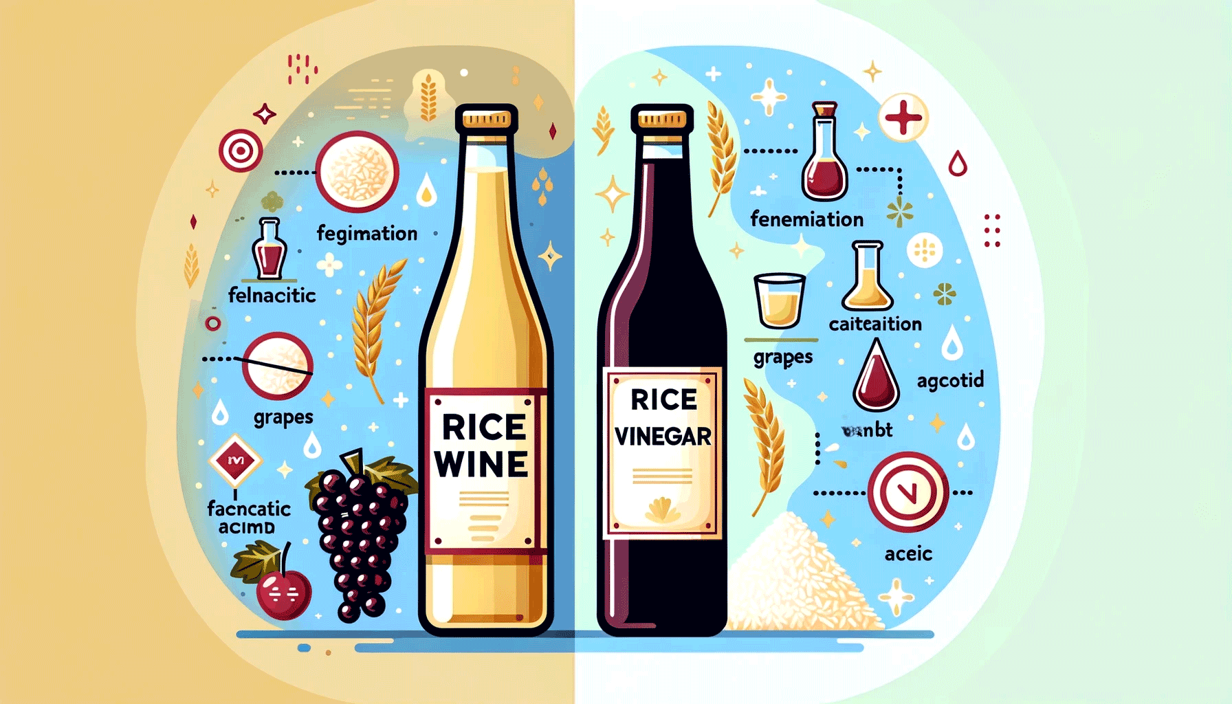 is rice wine the same as rice vinegar