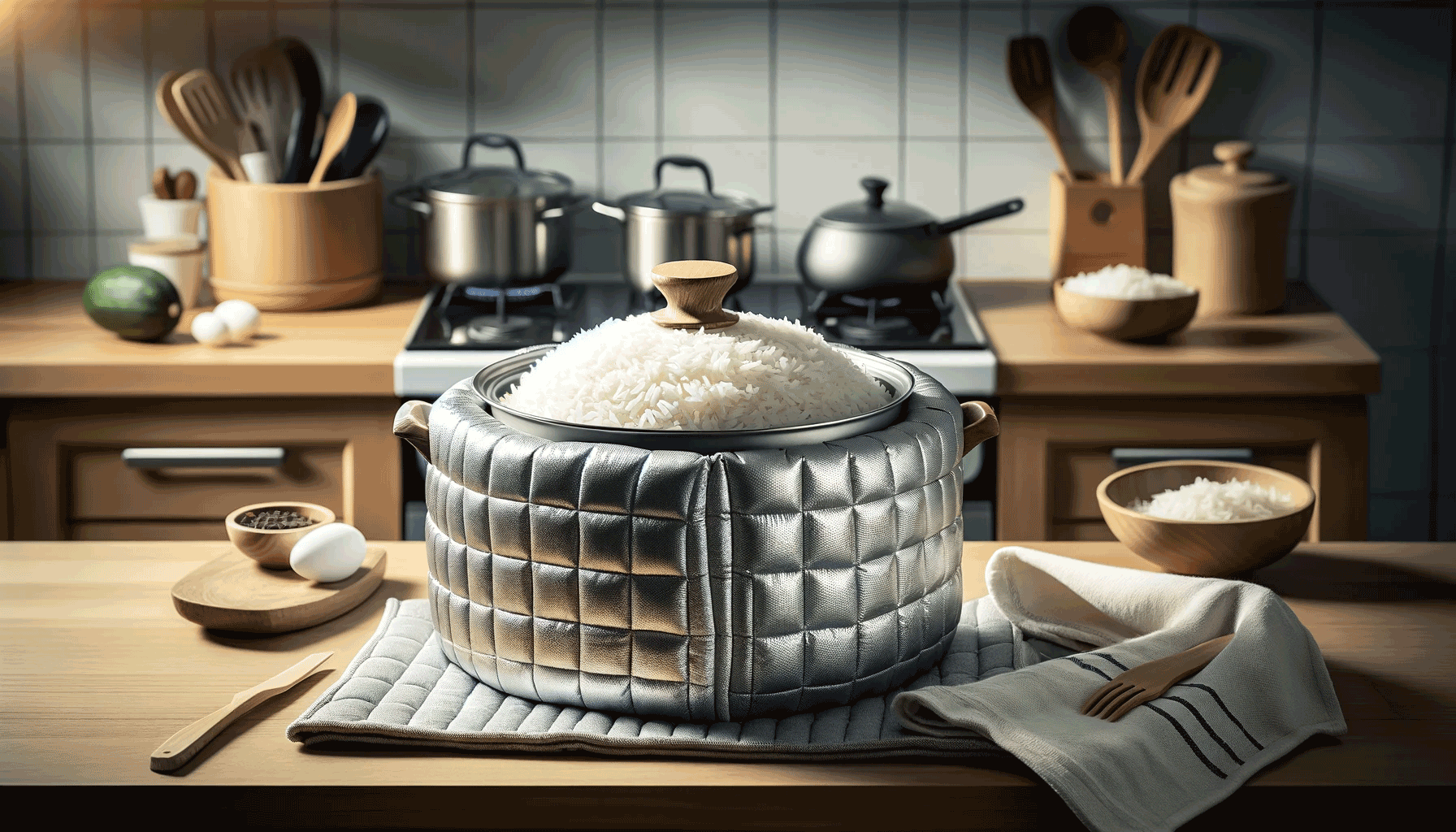 keep rice warm