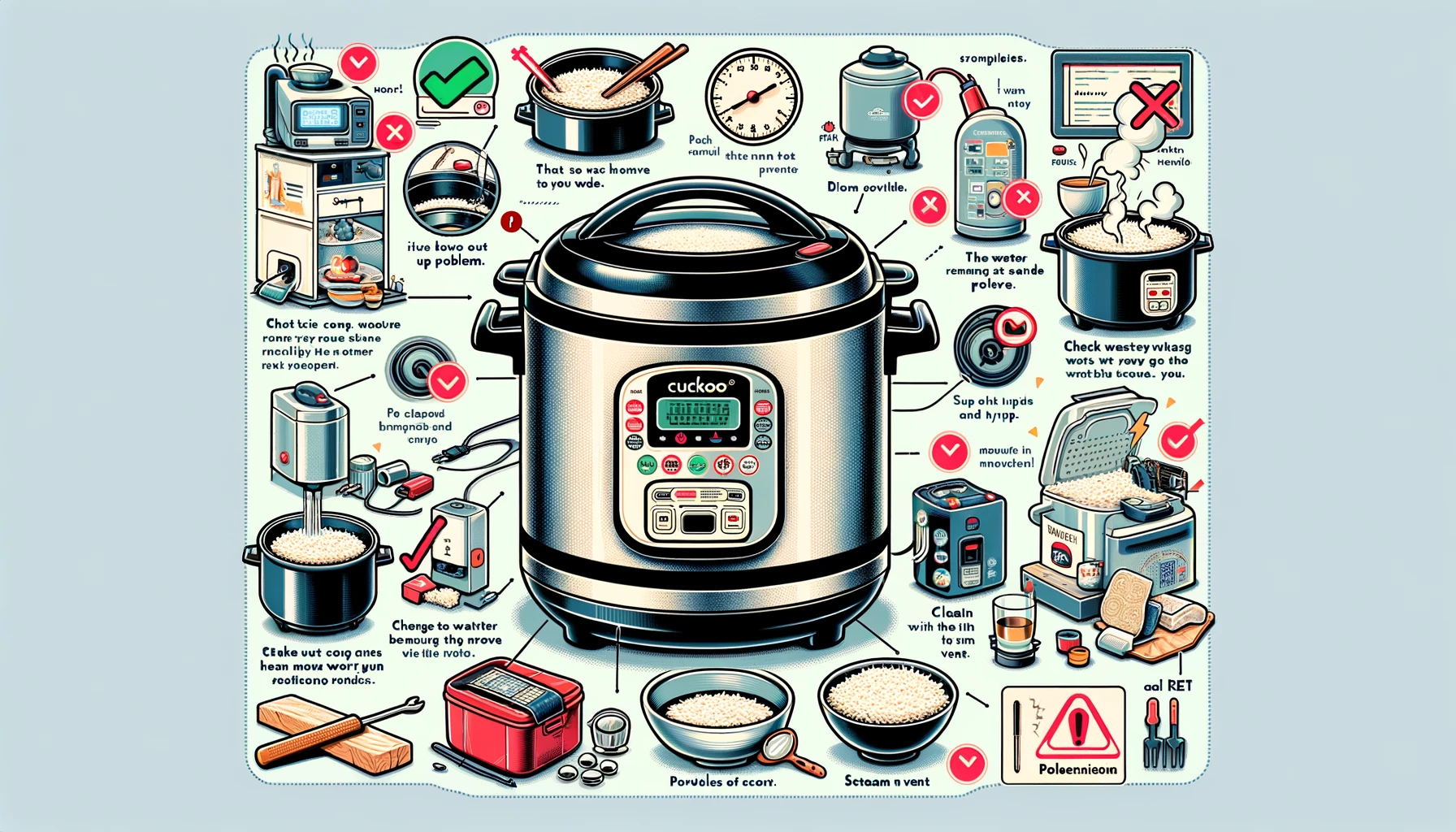 cuckoo rice cooker troubleshooting