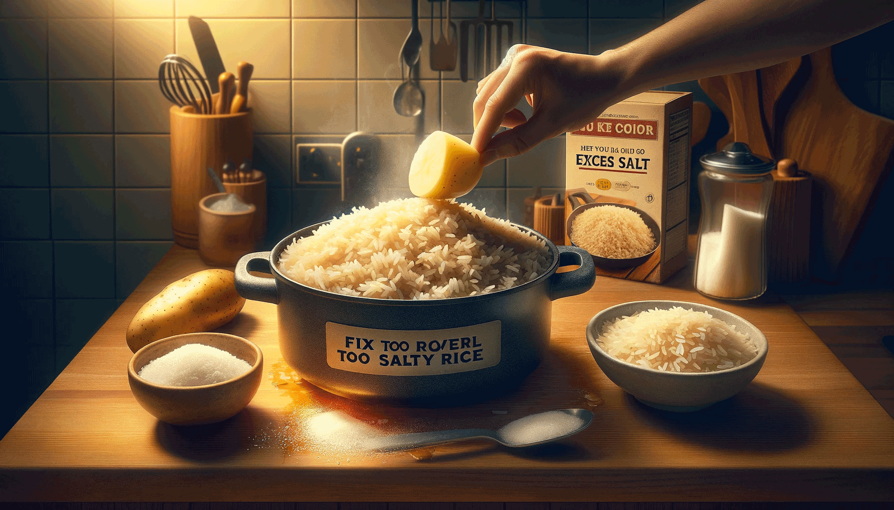 fix too salty rice