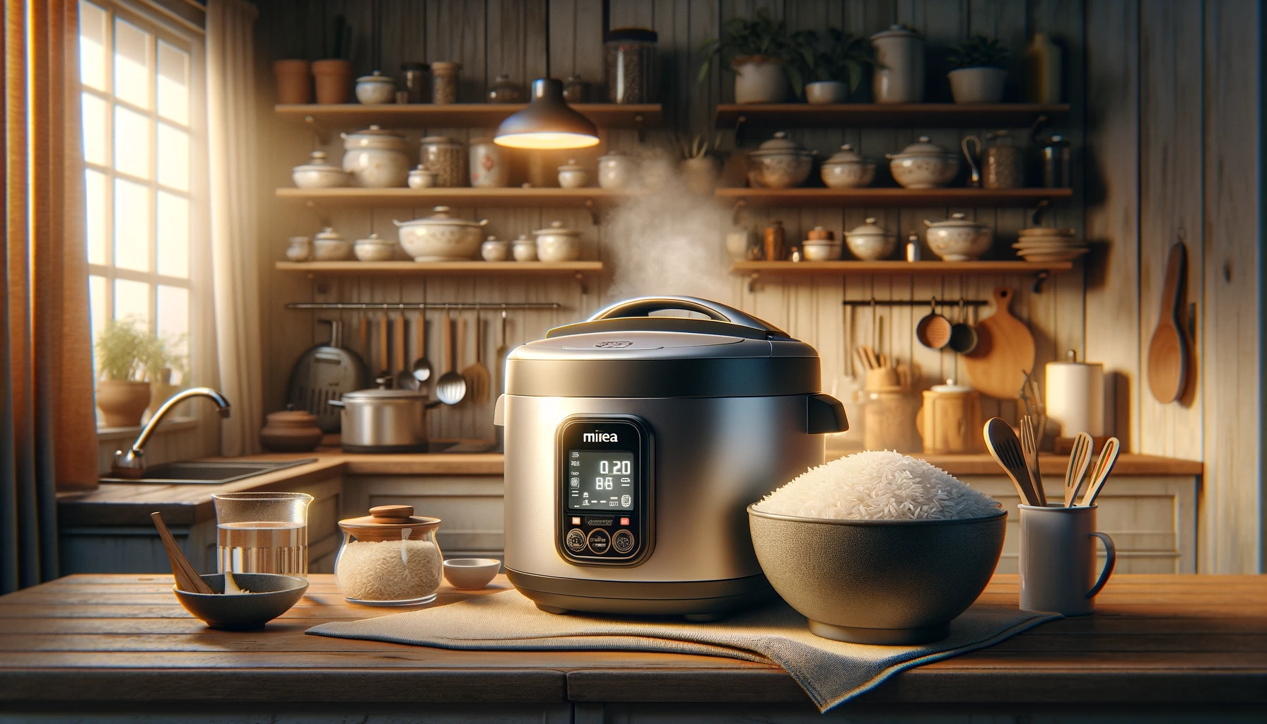 how do you use a midea rice cooker