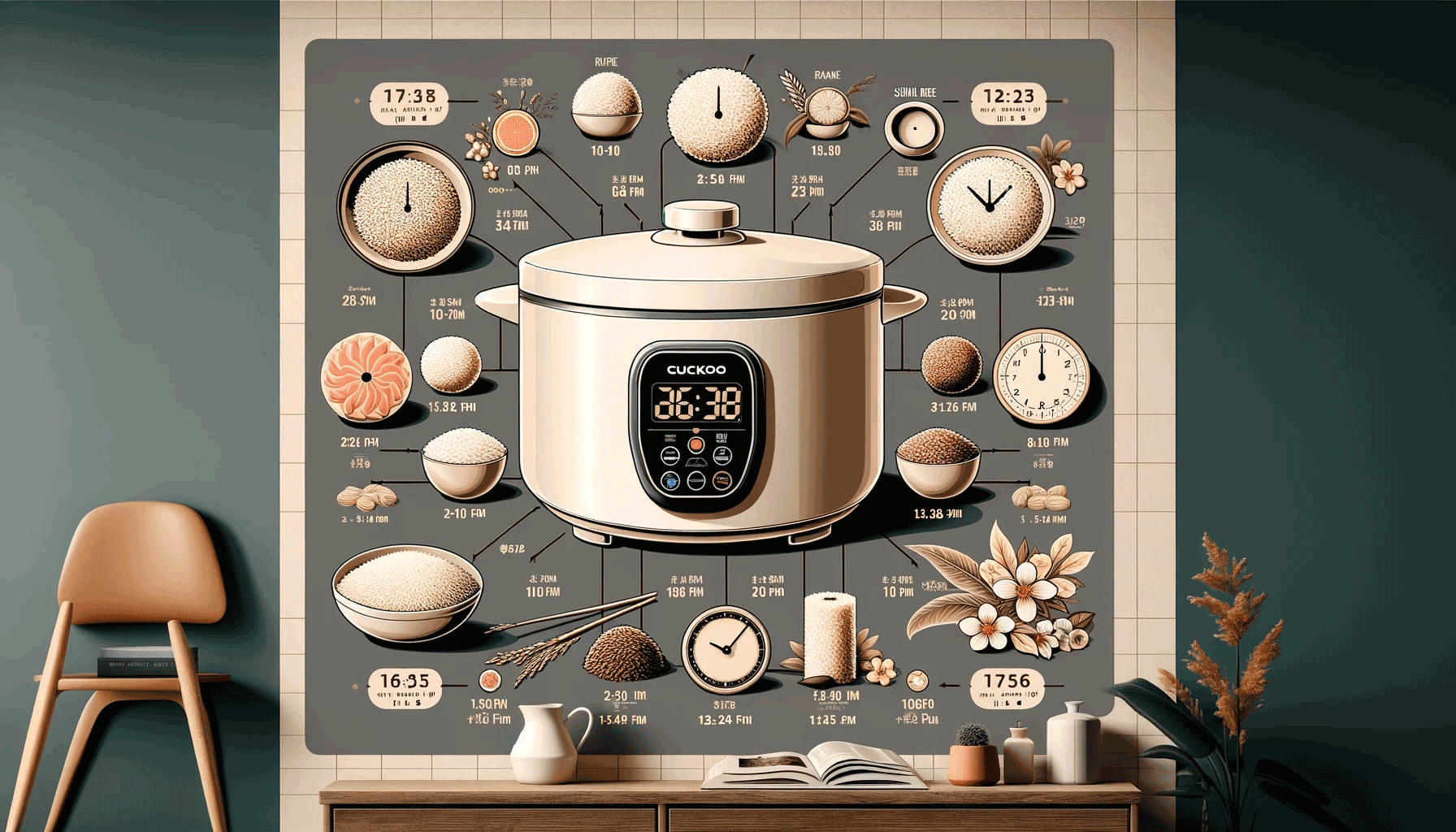 how long does cuckoo rice cooker take