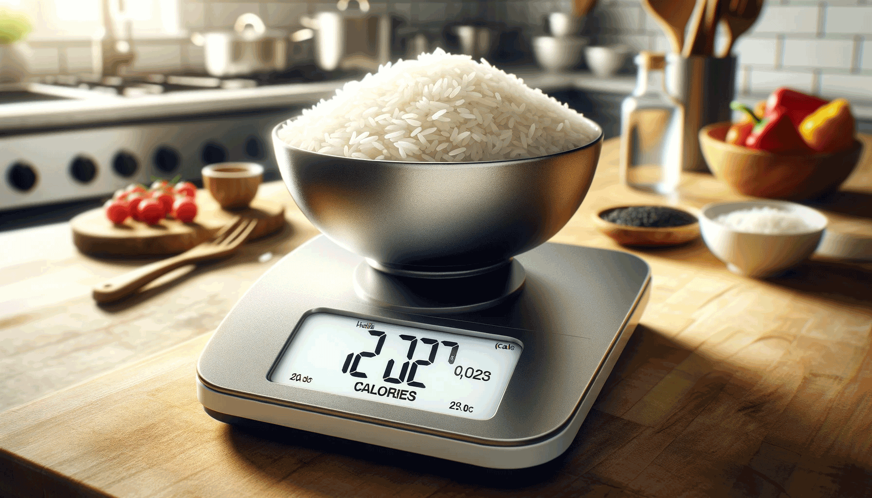 how many calories in one half cup of cooked white rice
