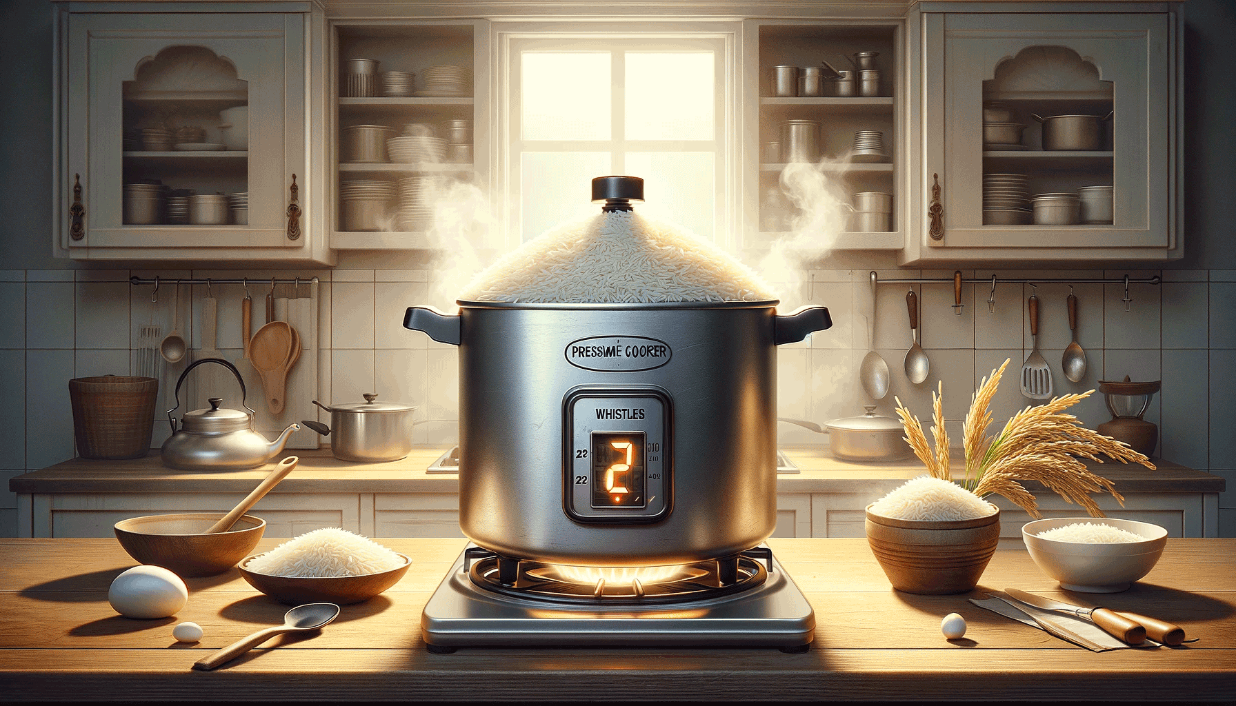 How Many Whistles For Basmati Rice?