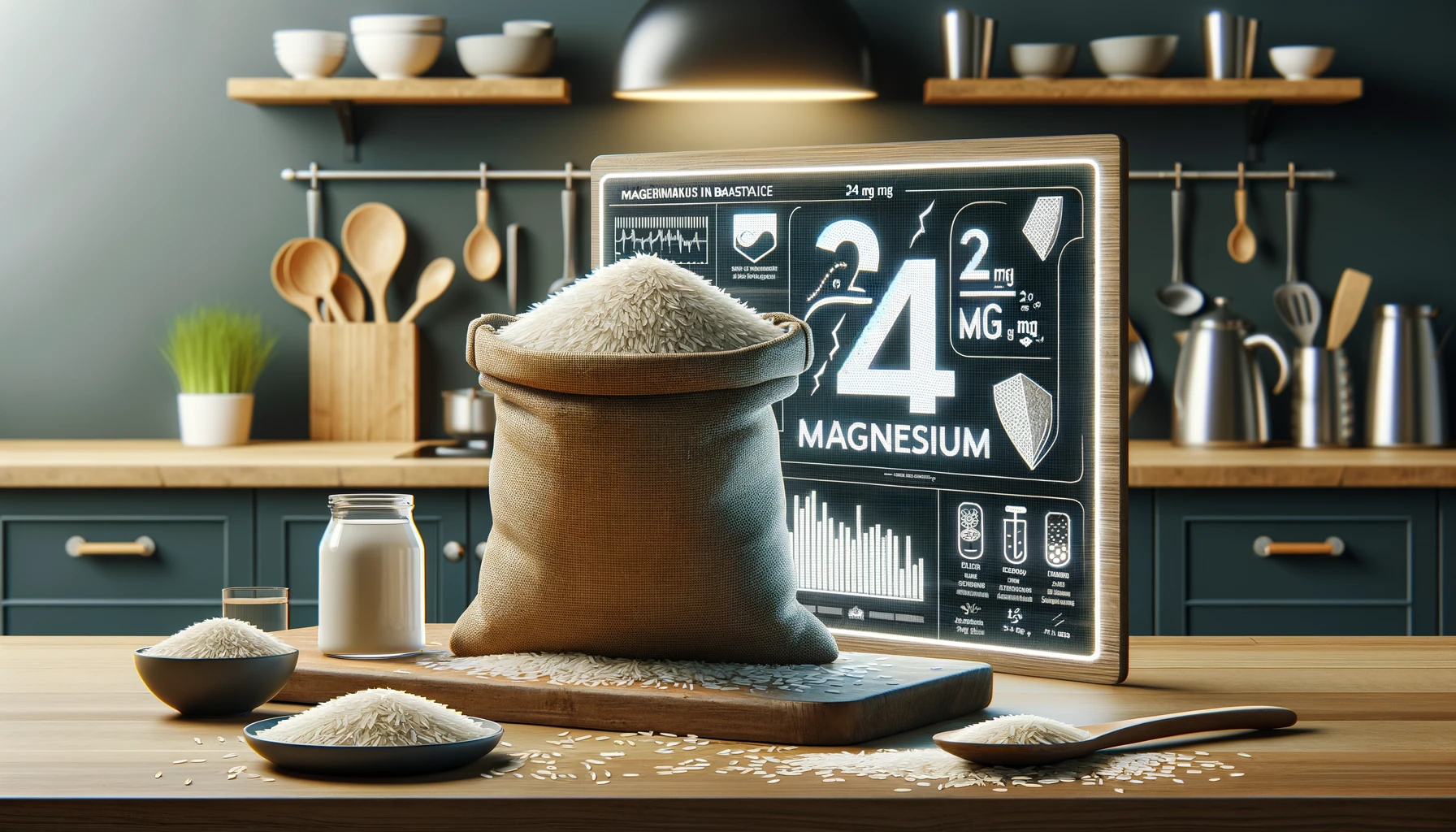 how much magnesium in basmati rice