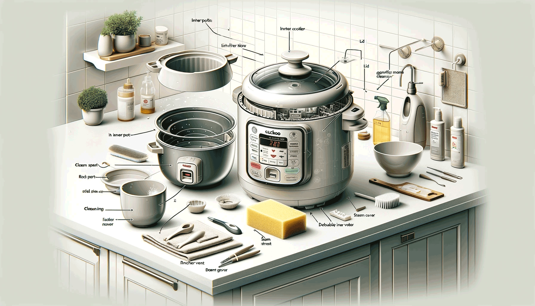 how to clean cuckoo rice cooker