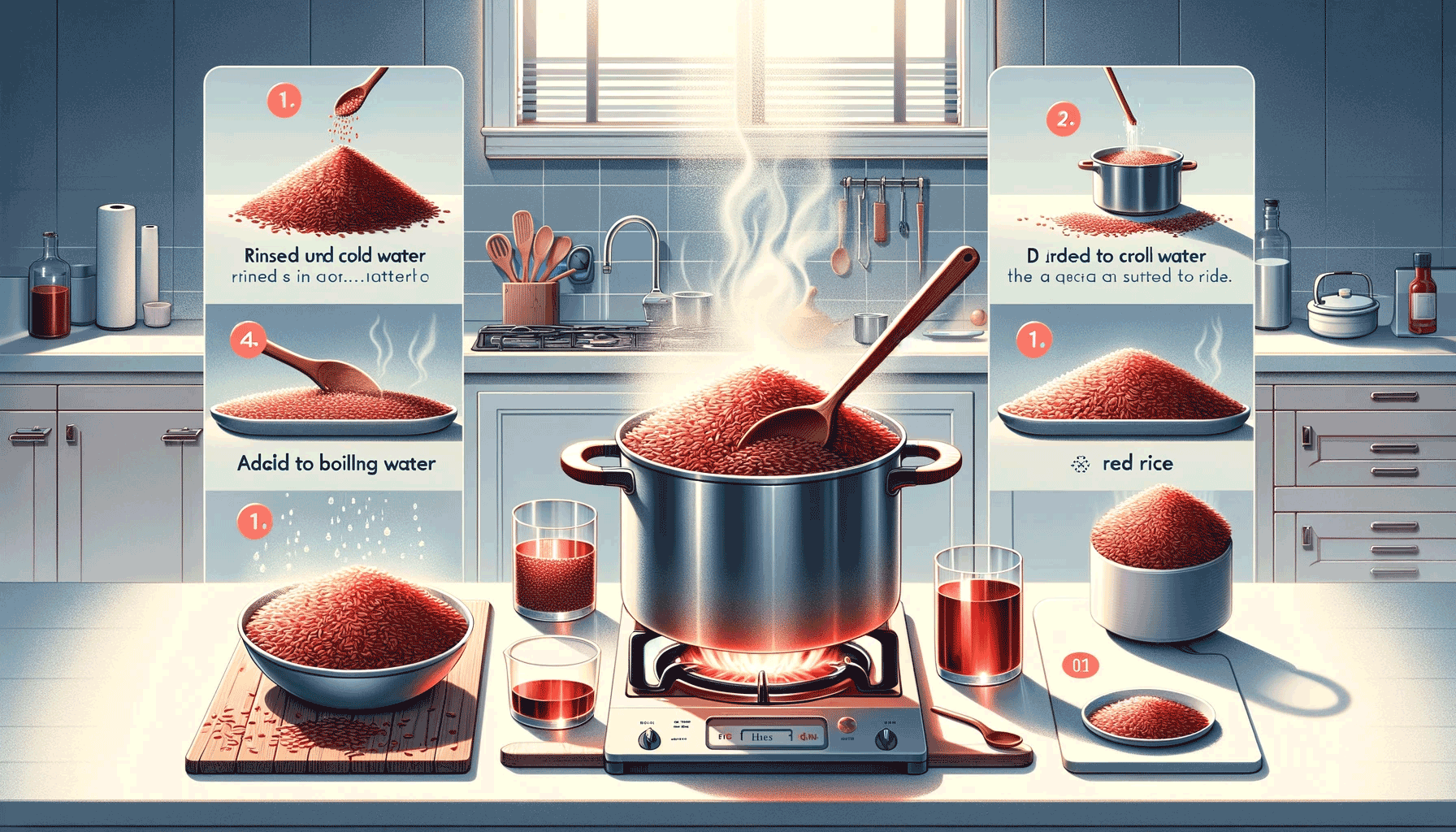 how to cook boiled red rice