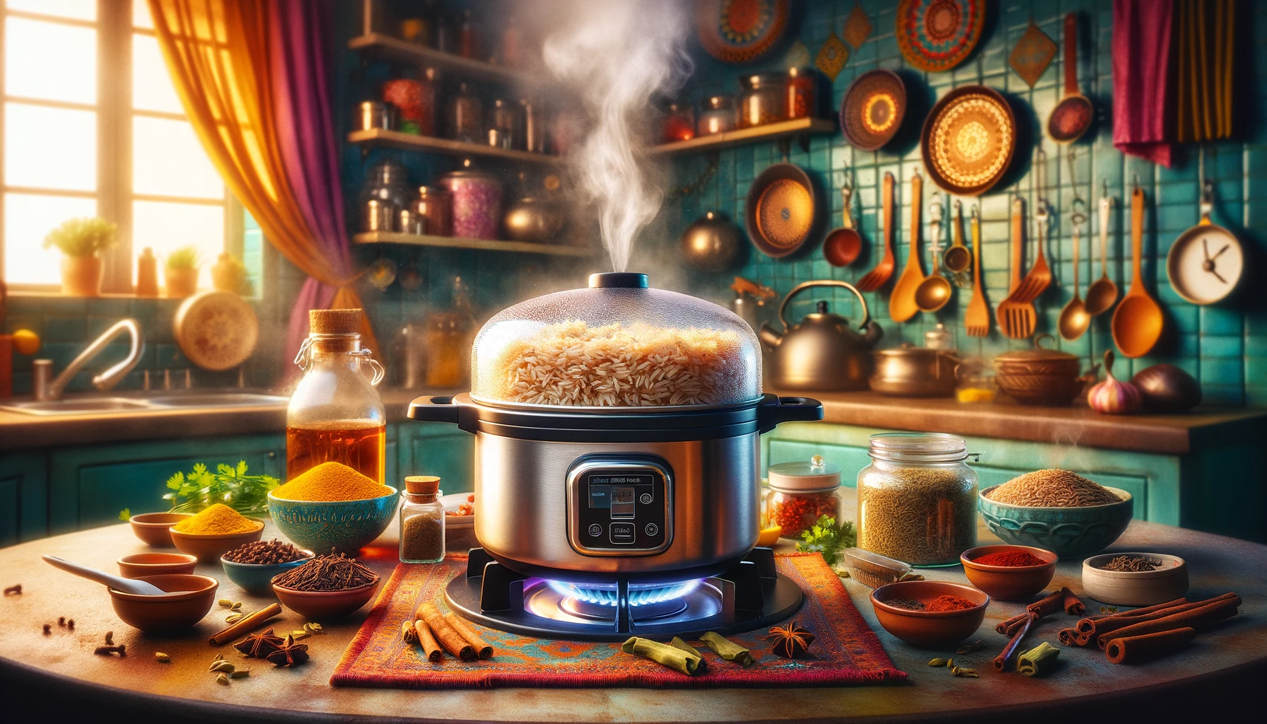 how to cook brown basmati rice in pressure cooker indian style