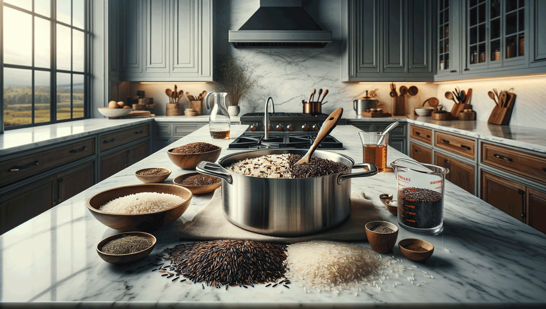 how to cook wild rice and white rice together