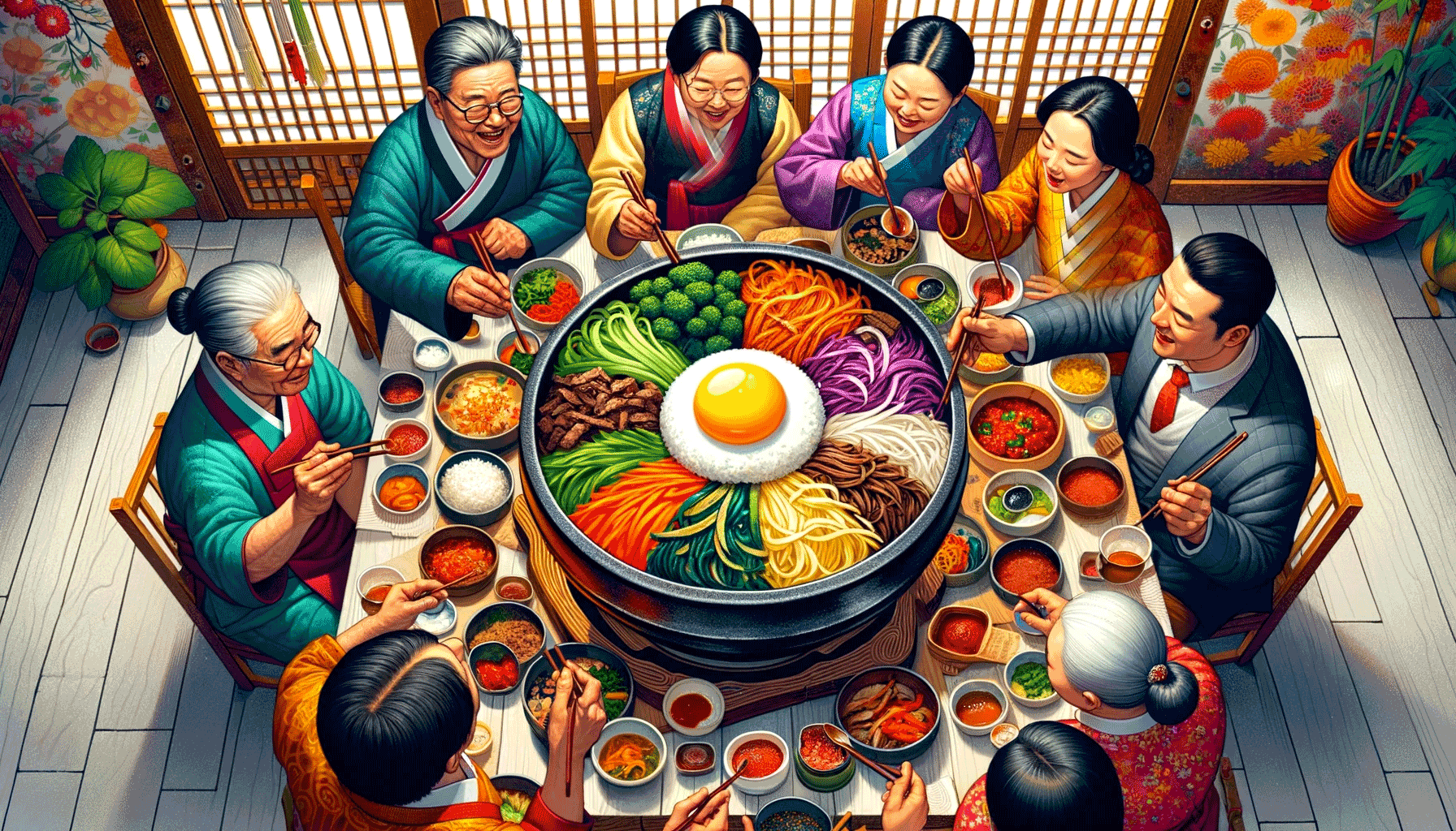 how to eat bibimbap