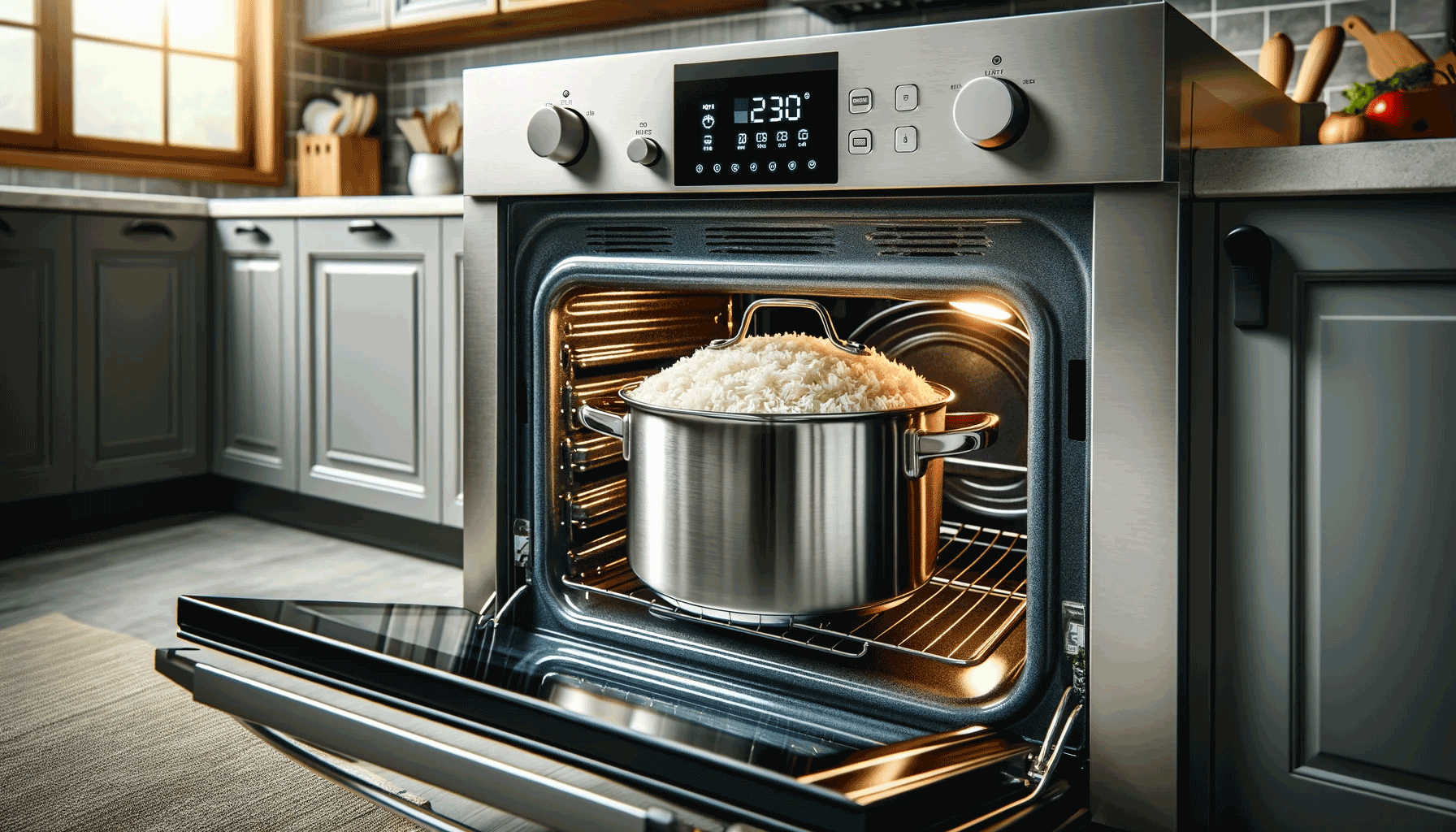 how to keep rice warm in oven