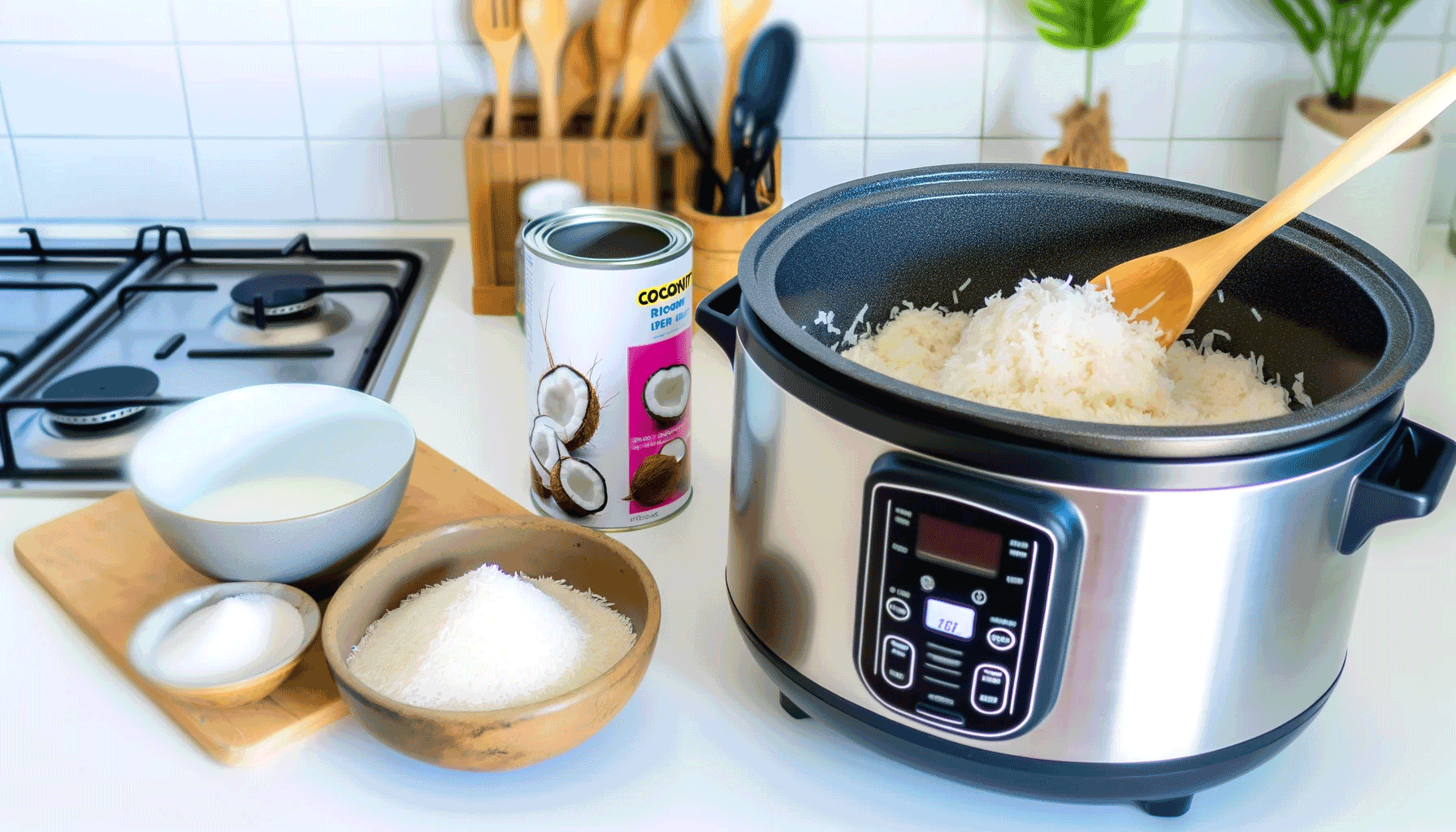 how to make coconut rice in a rice cooker