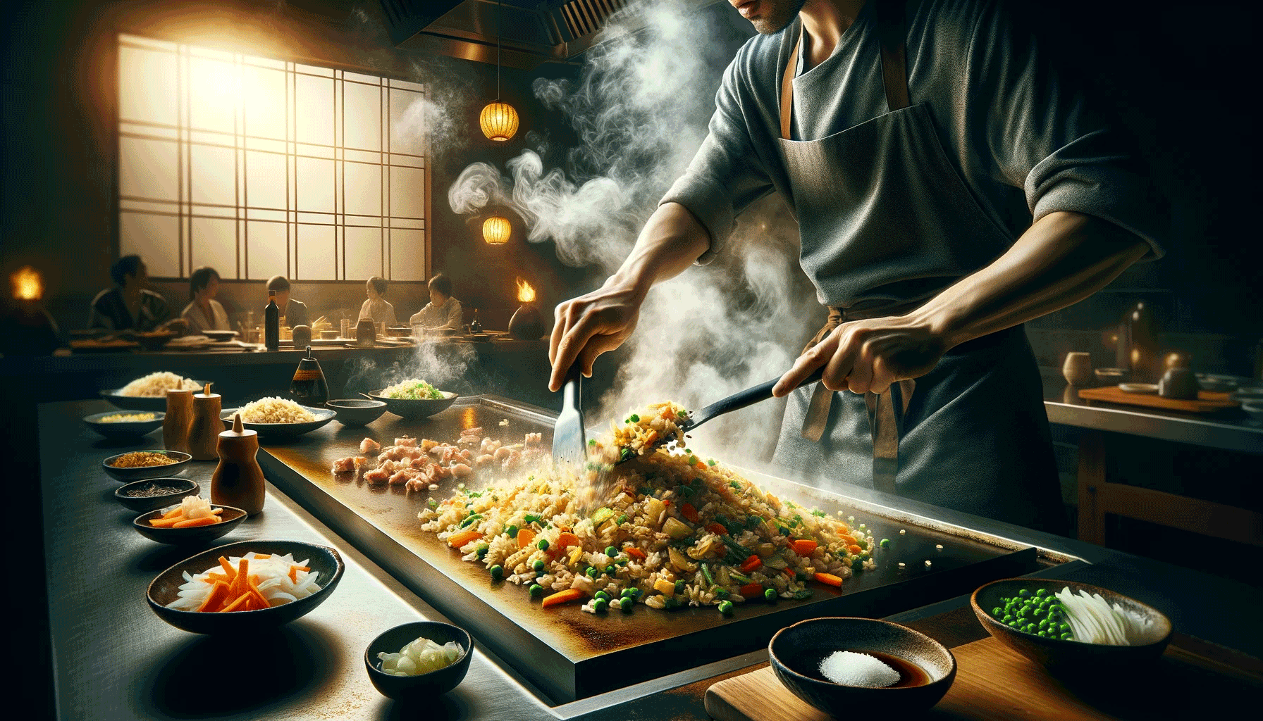 how to make japanese fried rice on a griddle