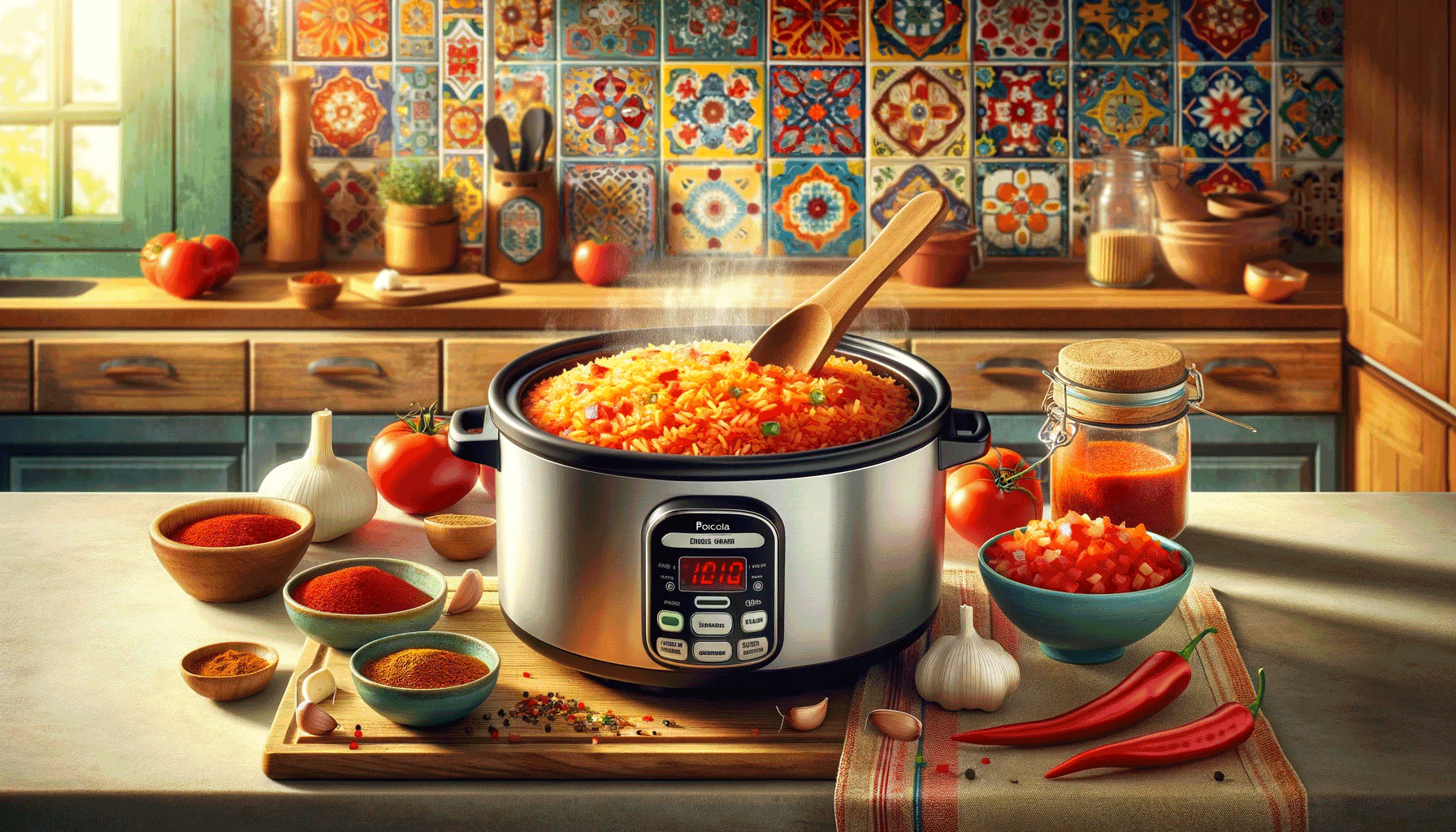how to make spanish rice in a rice cooker