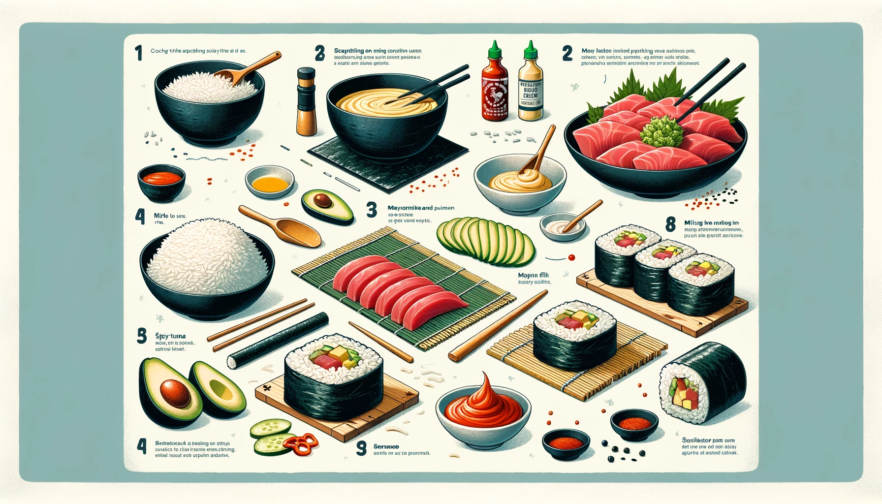 how to make spicy tuna roll
