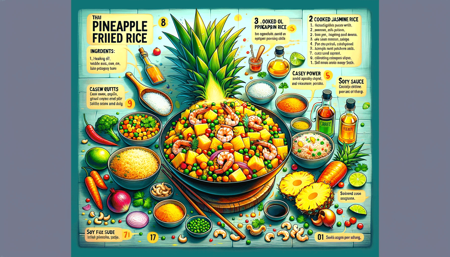 how to make thai pineapple fried rice