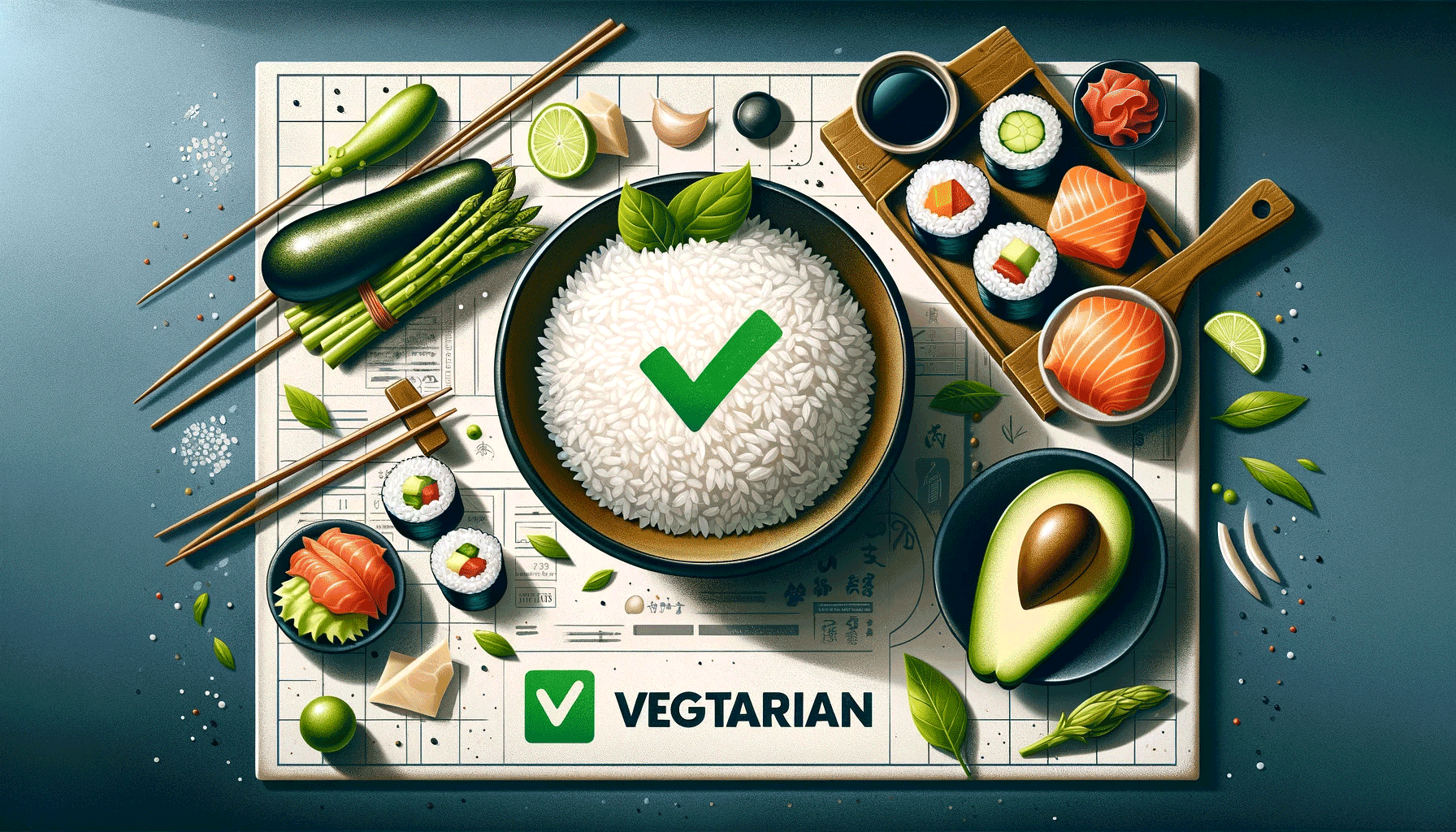 is sushi rice vegetarian