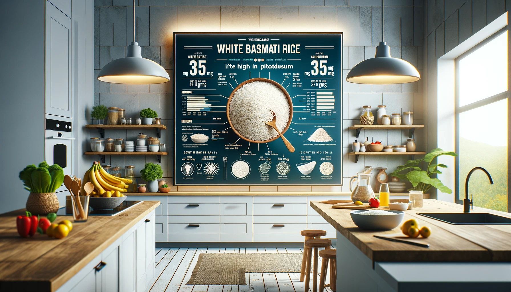 is white basmati rice high in potassium