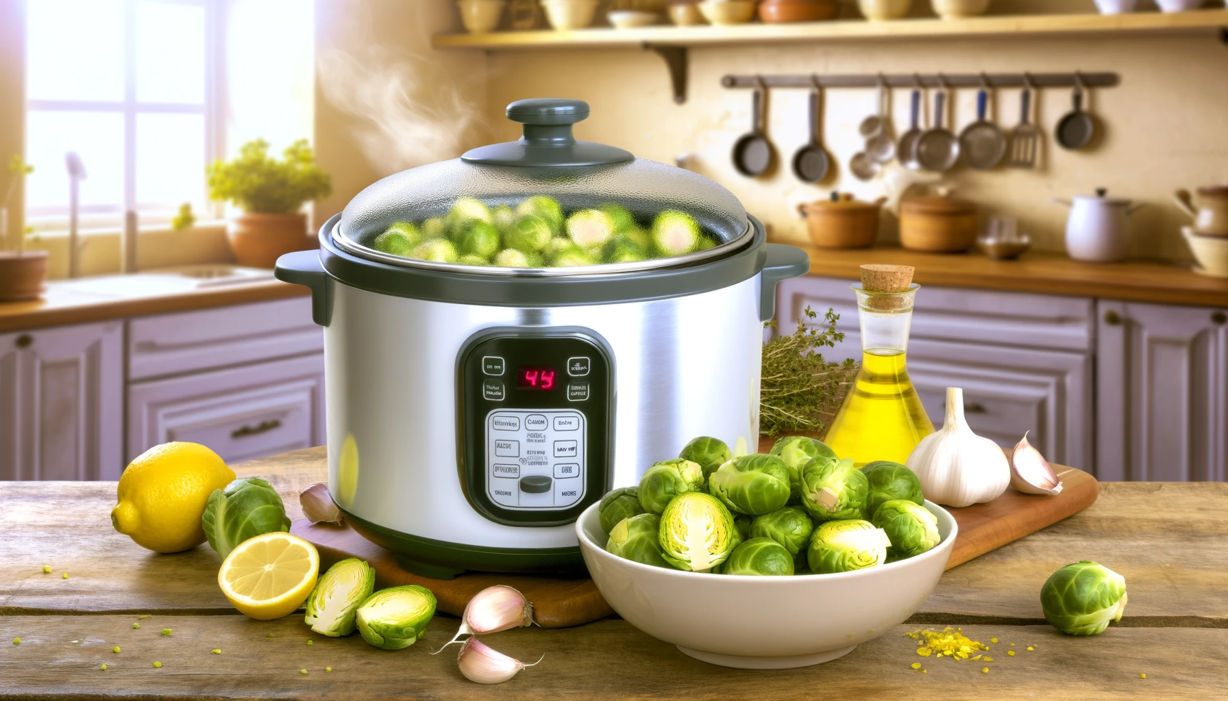 rice cooker brussels sprouts