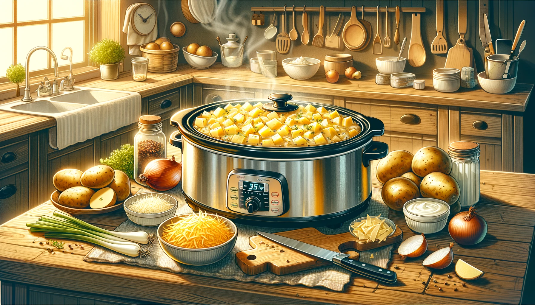 slow cooker potato casserole recipe