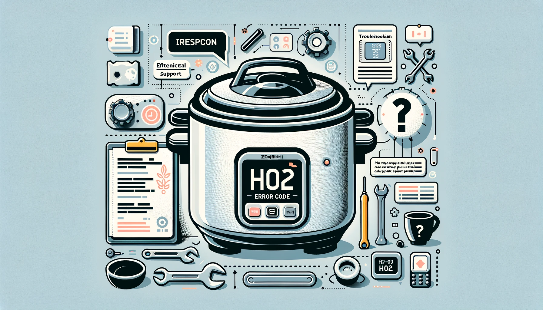 what does h 02 on zojirushi rice cooker mean