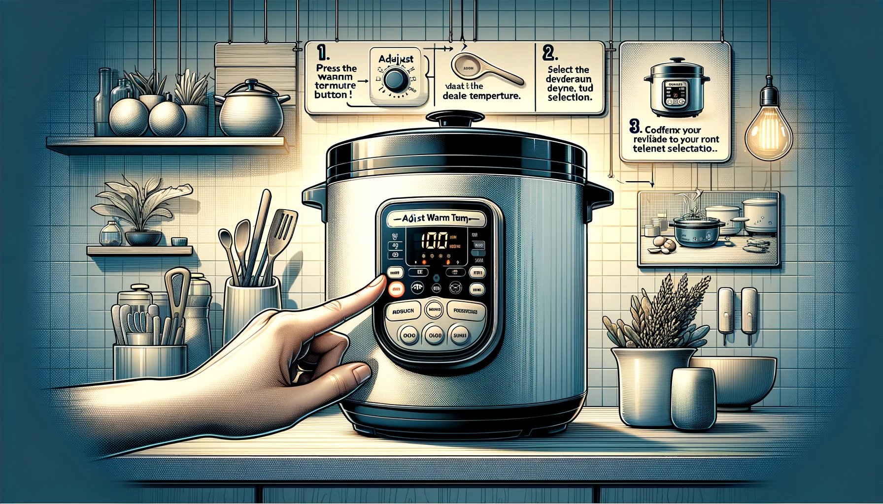 how to lower the warm temp on cuchen rice cooker
