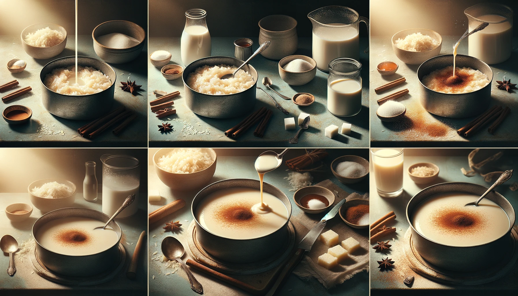 rice pudding with cooked rice