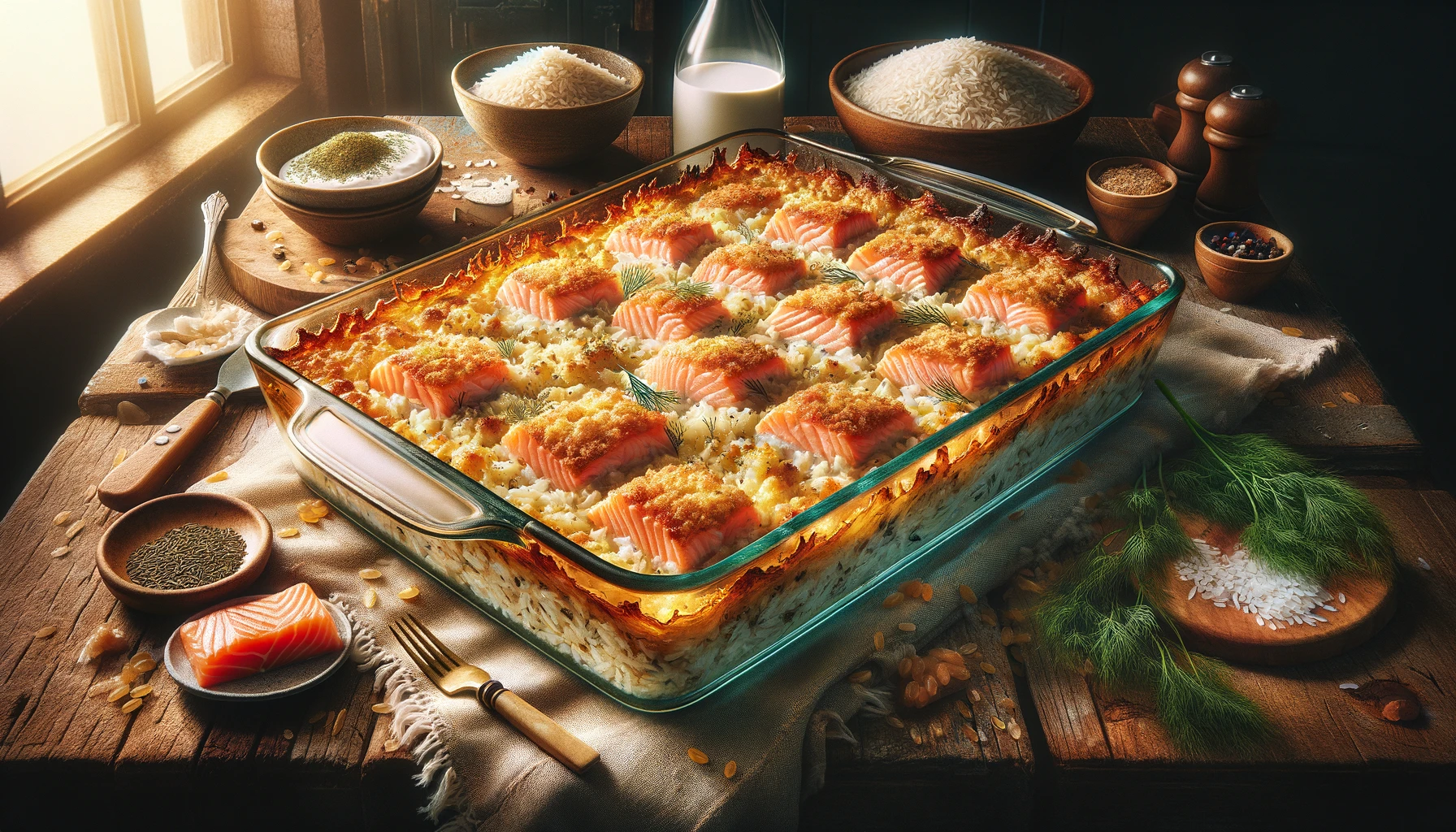 Salmon Rice Casserole Recipe Comfort Food Delight