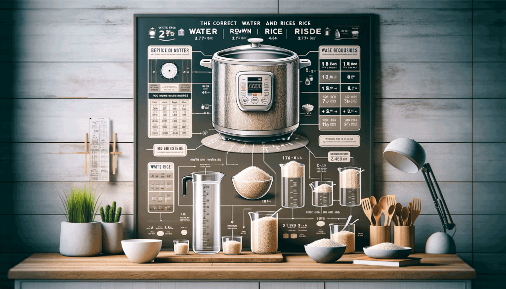 water and rice for a elite rice cooker
