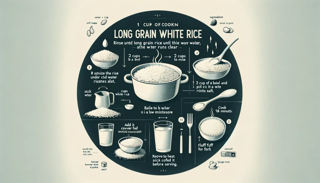 Recipe of long grain white rice