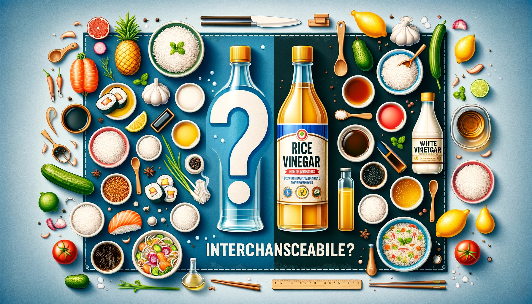 can rice vinegar be substituted for white vinegar