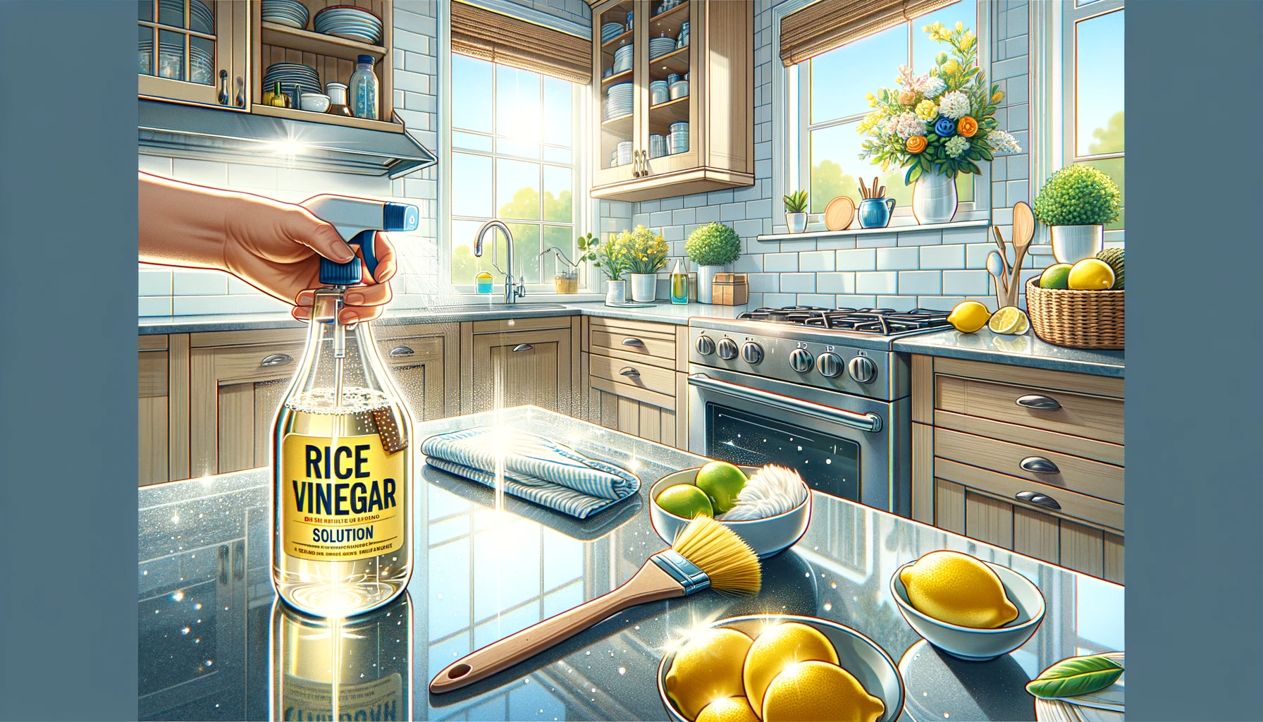 can you use rice vinegar to clean