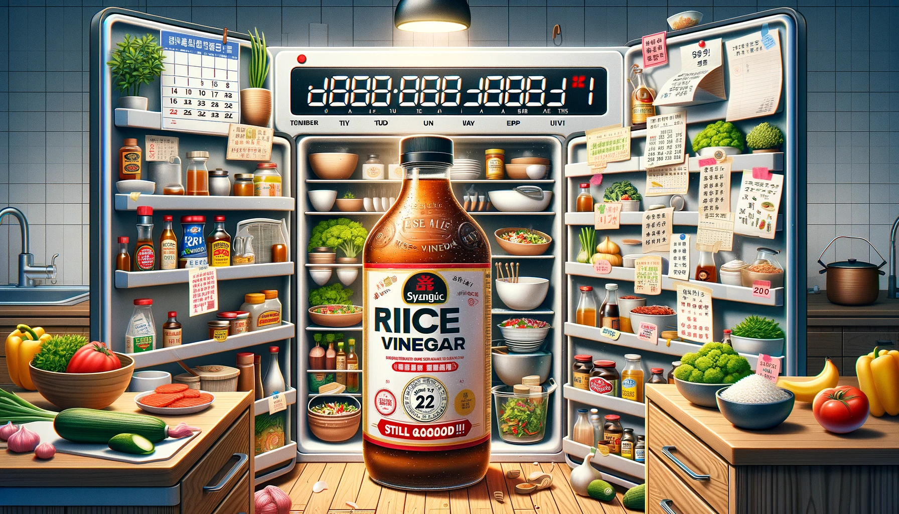 how long is rice vinegar good for after opening