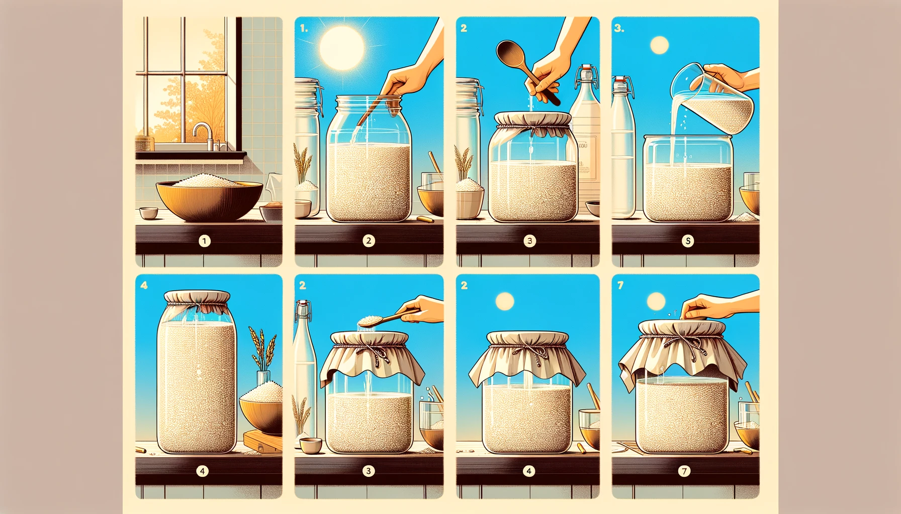 how to make rice bran water