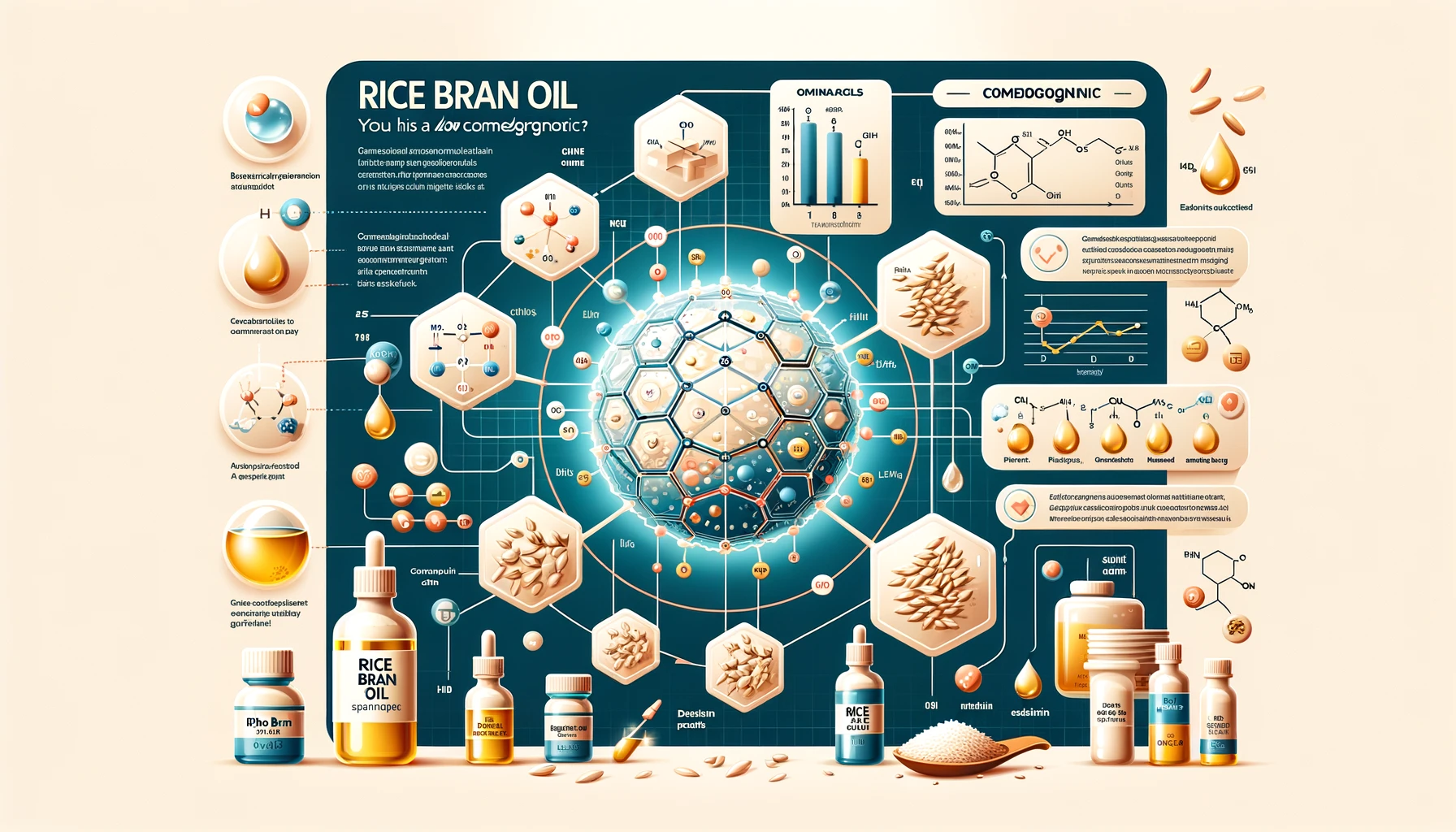is rice bran oil comedogenic