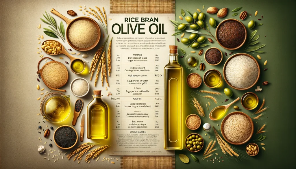 rice bran oil and olive oil