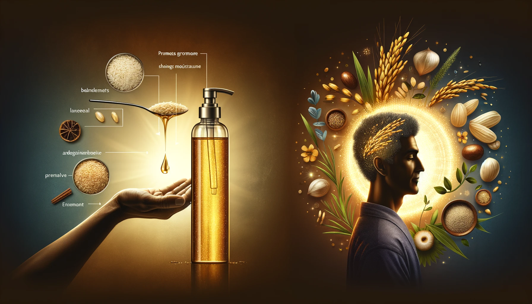 rice bran oil for hair