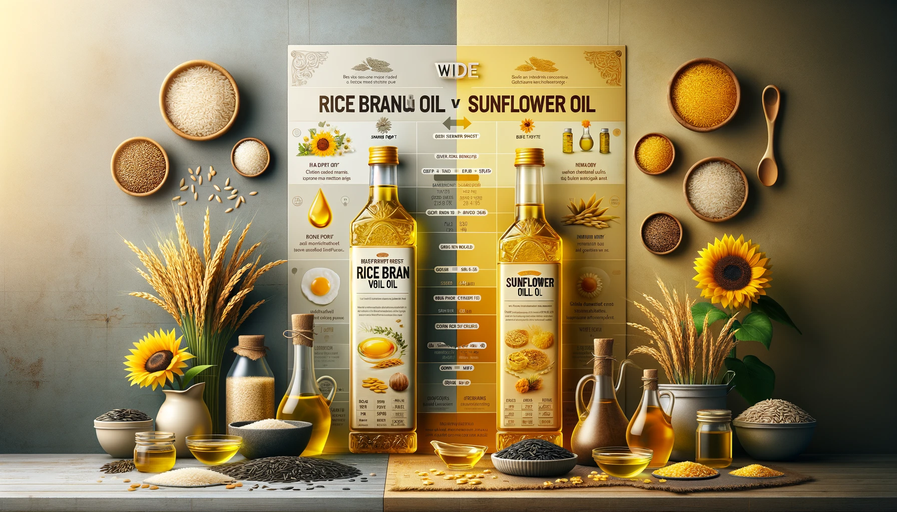 rice bran oil vs sunflower oil