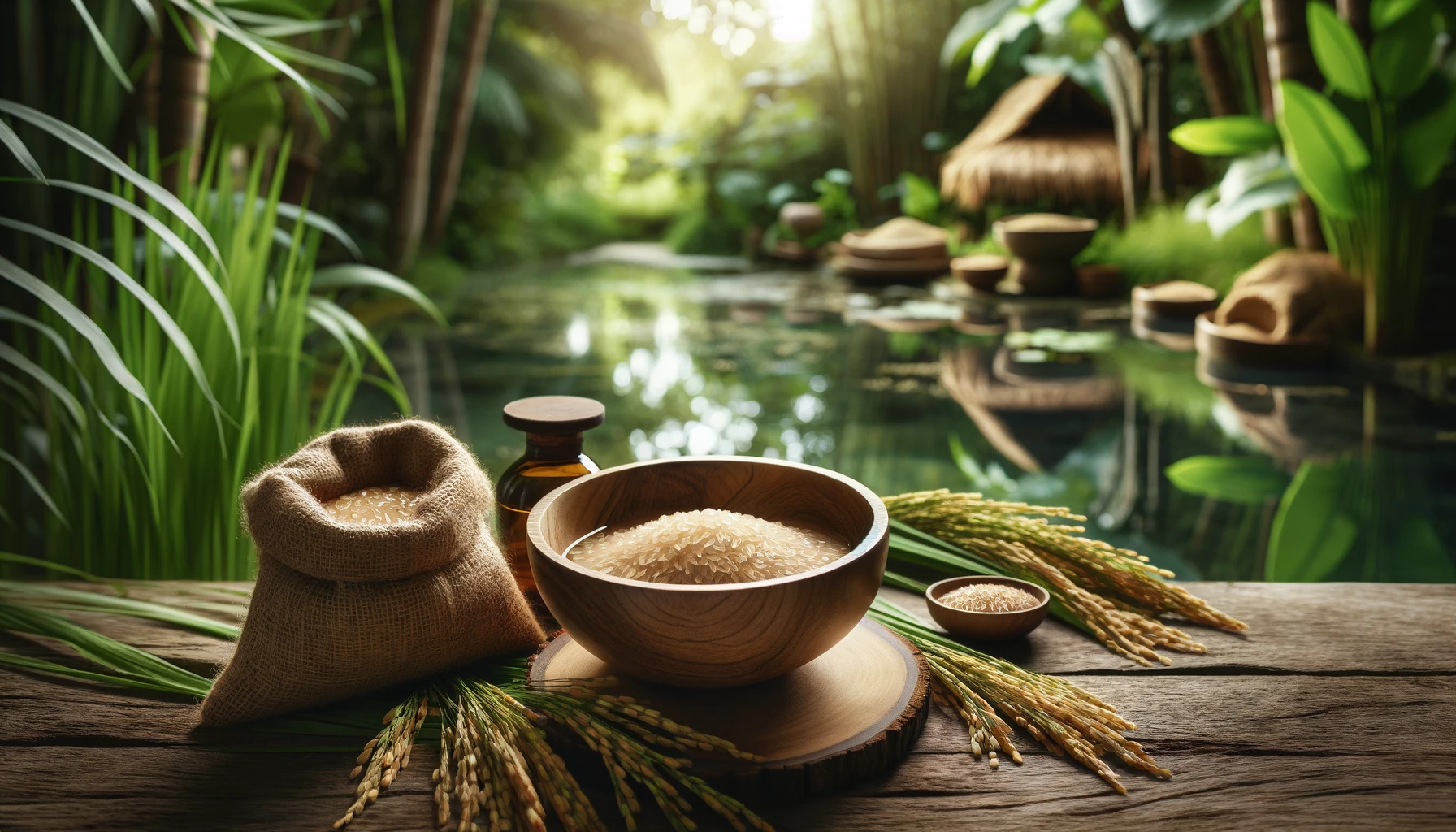 rice bran water