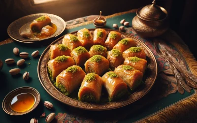 Delight in Tradition: Turkish Pistachio Baklava Rolls Recipe
