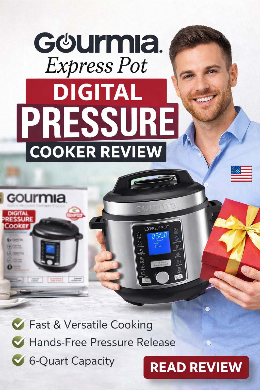 Gourmia Model:GPC965 Digital Multi-Functional Pressure Cooker Re Gourmia Model:GPC965 Digital Multi-Functional Pressure Cooker Review