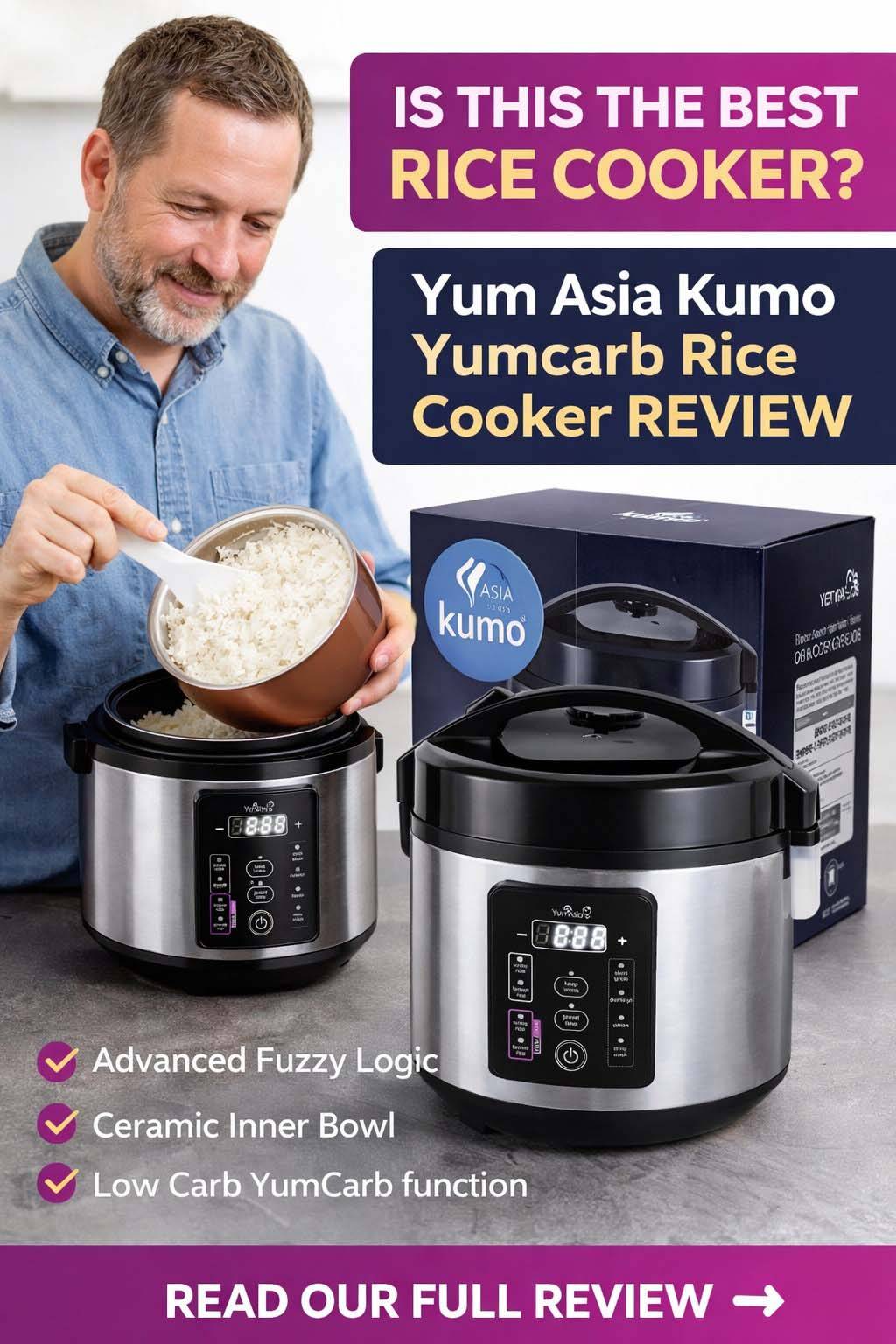 YUM-EY10LUS Yum Asia Kumo Yumcarb Rice Cooker Review YUM-EY10LUS Yum Asia Kumo Yumcarb Rice Cooker Review