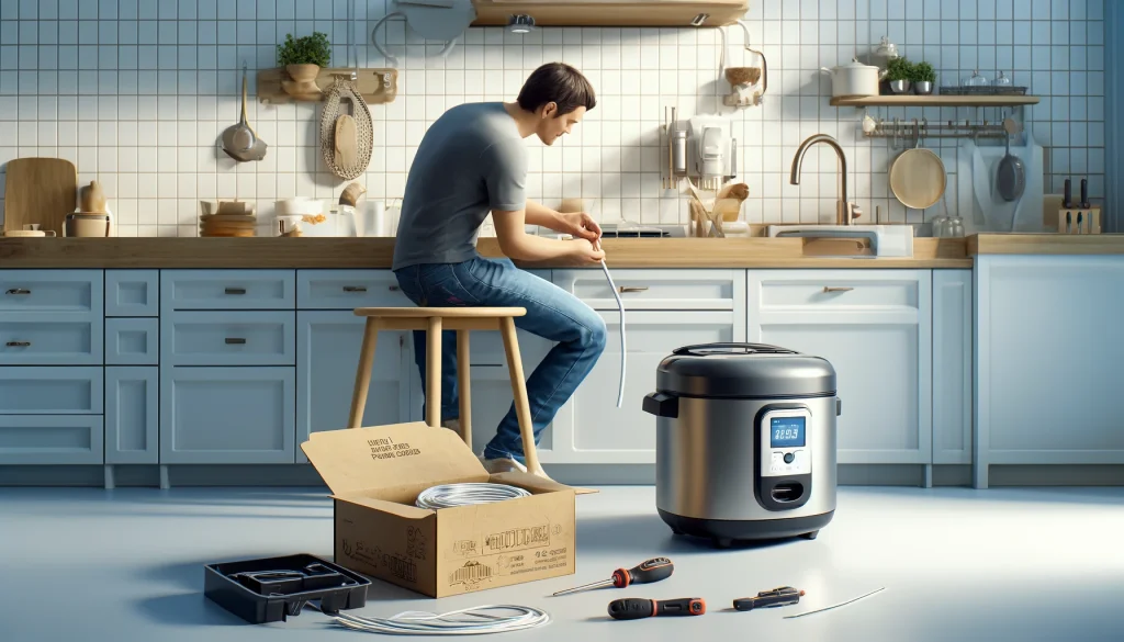 installing new power cord on your rice cooker